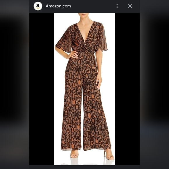 Finders Keepers Pants - Finders keepers Lana snak prong wide leg pant size Small